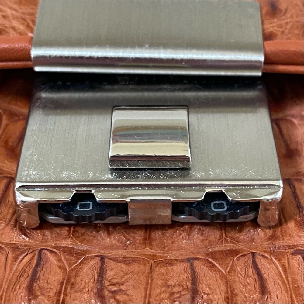VINTAGE RIVER BRAND GENUINE CROCODILE SKIN CLUTCH/WALLET/HANDBAG, NEW WITH TAG - Picture 6 of 17